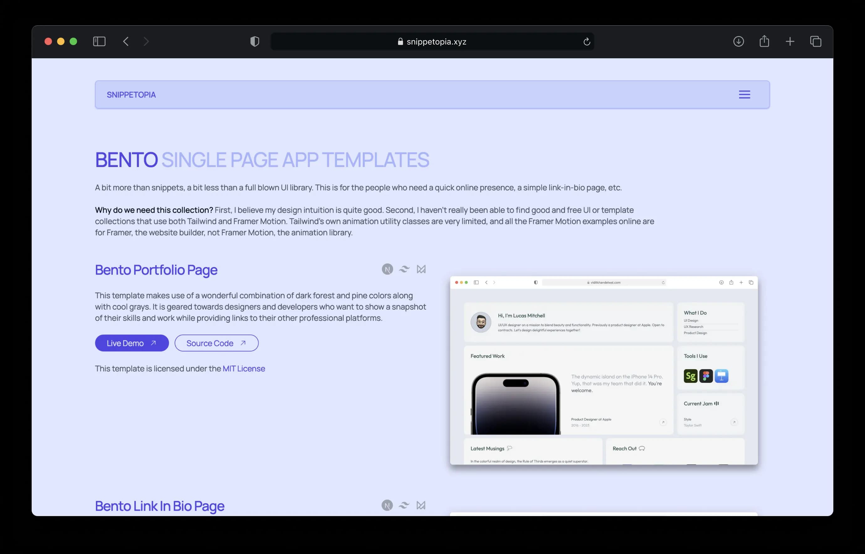 Snippetopia Screenshot